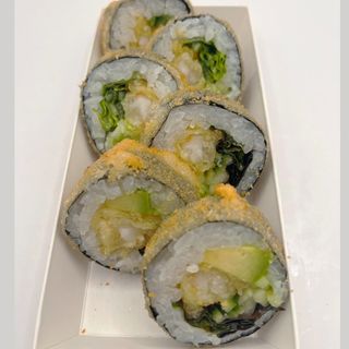 Fried EBI rolls 6 uds