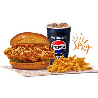 Spicy Chicken Sandwich Large Meal