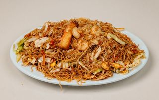 141. Оризови спагети морски дарове