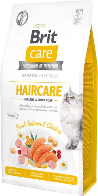 Brit Care Cat GF Haircare Healthy and Shiny Coat, 0,4кг