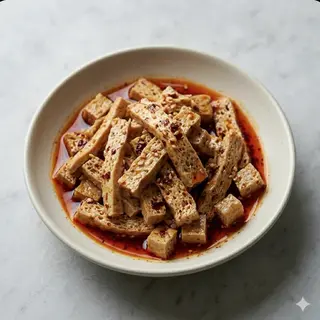 Tofu secco al'olio di peperoncino