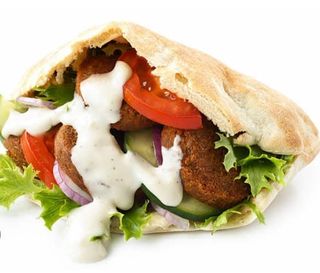 Pan pita falafel