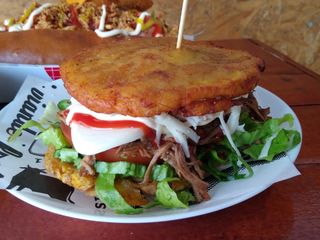 Patacón meat