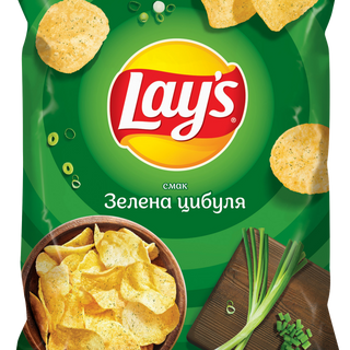 Чіпси Lays Зі Смаком Зеленої Цибулі, Велика Упаковка 120 Грм