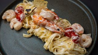 Tagliatelle cu creveți