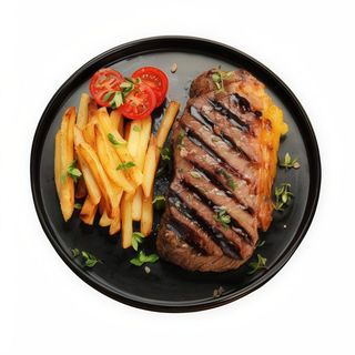 Plato Combinado De Filete Con Patatas