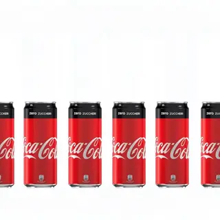 6 x lattina di Coca-Cola zero