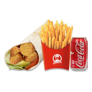  Durum Falafel 100% veg + Batata + Bebida