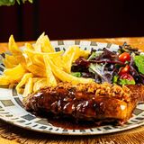 costillar confitado glaseado