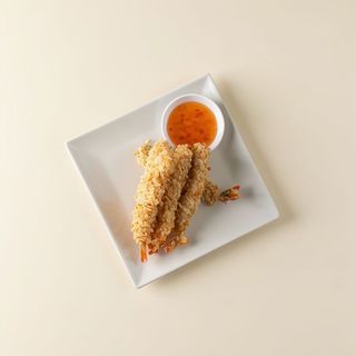 Gambas Rebozadas Con Almendras