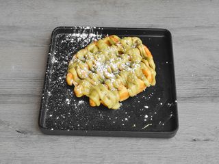 Waffle Classica con Nutella al Pistacchio