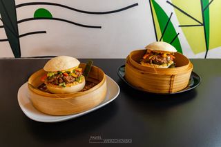 Pampuchy z wołowiną