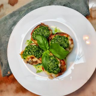 Funghi Ripieni con Pancheta