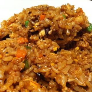 Arroz 3 delicias con salsa de soja