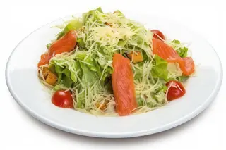 Салат Цезар із лососем (200г)