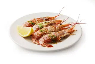 Tapa de gambas a la plancha