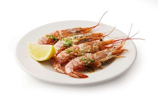 Tapa de gambas a la plancha