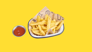 Frytki belgijskie z sosem