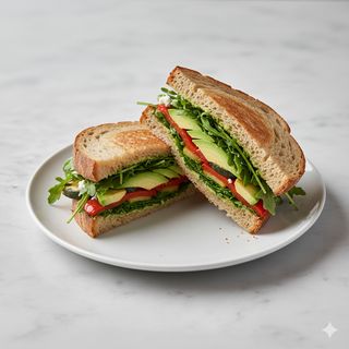 Grilled Veggie And Avocado Sándwich