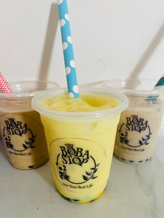 Peach Milk Tea Boba