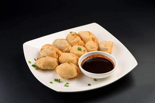 Корейские пельмени жареные