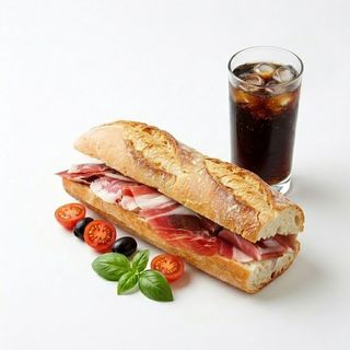 Menú bocatín jamón Ibérico