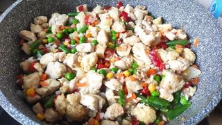 Курица с овощами