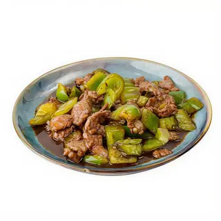 Ternera Con Pimientos Verdes