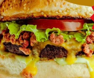 Hamburger burger con carne di manzo