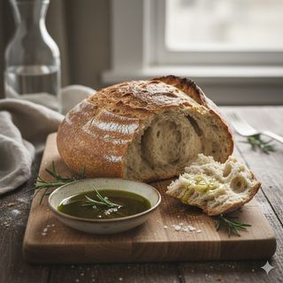 Домашен  хляб със зехтин