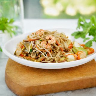 Spaghetti con misto mare grandi