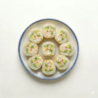 Lámina De Soja Langostino Con Aguacate Y Mayonesa (9 Uds.)