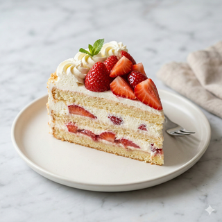 Tarta De Fresa Y Nata