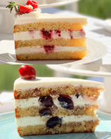 Парче ванилова торта (150г)