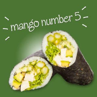 Sushi burrito mango number 5