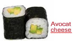 Maki Avocat Cheese