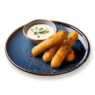 Панированные сырные палочки со сливочным соусом (5 шт.)
