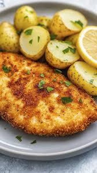 Milanese Con Patata Al Forno