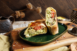 Veggie Halloumi Shawarma Wrap