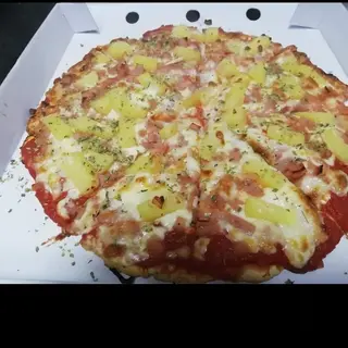 Piza piña pollo y yor