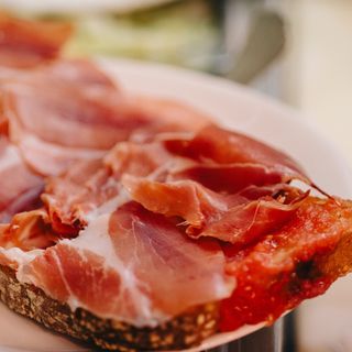Tostada de jamón serrano