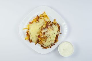 драники с  ветчиной и сыром (200 гр.)