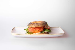 Salmon bagel
