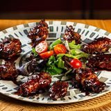 Alitas de pollo al horno con salsa Teriyaki