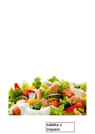 Sałatka z mięsem z kebaba 360g