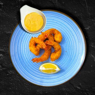 Creveti cu cartofi si sos