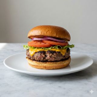 Hamburguesa Con Carne Y Doble Queso