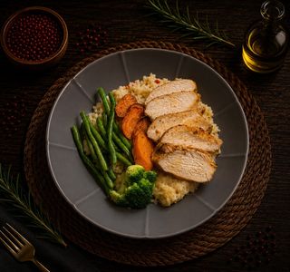 Piept de pui cu pilaf