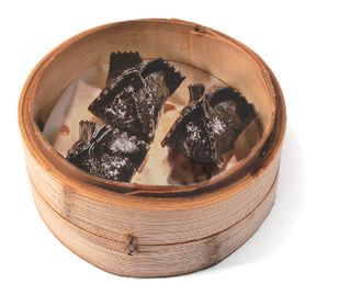 10. Black gyoza