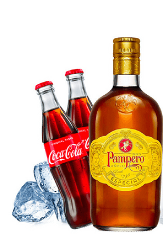 Rum e Coca Pampero kit